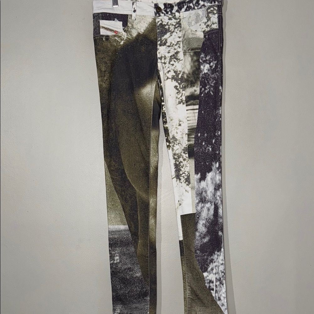 Women's Diesel Livier Super Slim Jegging Low Waist Pant Printed 31